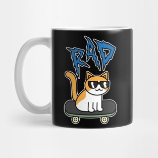 Rad Cat on Skateboard Mug